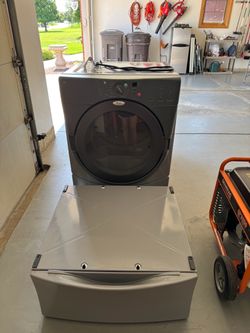 Whirlpool Duet Electric Dryer w/ Storage Pedestal – Works Great
