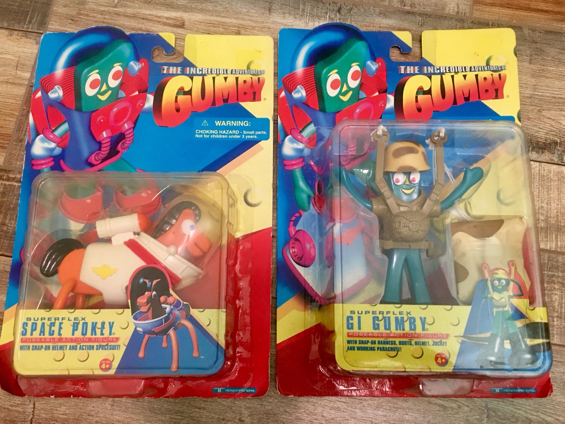 Gumby Vintage Toy Set Of 2 Rate 1996 Action Figures