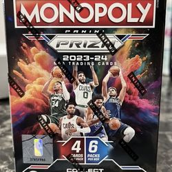 2023-24 Panini Prizm Monopoly  NBA Basketball Trading Cards Blaster Box