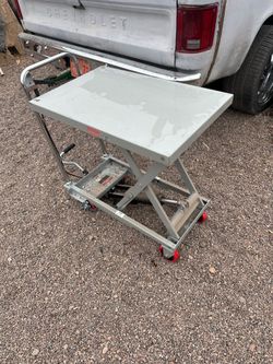 VEVOR Hydraulic Lift Table Cart, 500lbs Capacity