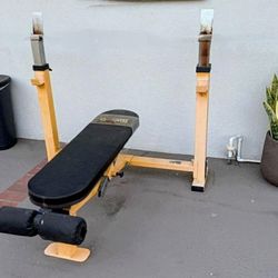 Powertec Heavy Duty Workbench Olympic Weight Flat Incline Decline Bench - Pro Quality