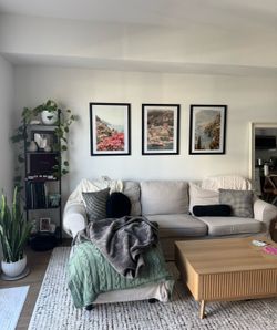 Ikea Beige Couch with reversible chaise