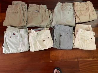 Khaki pants and shirts