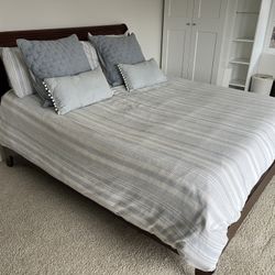 Cal King Sleigh Bed for adjustable bases 