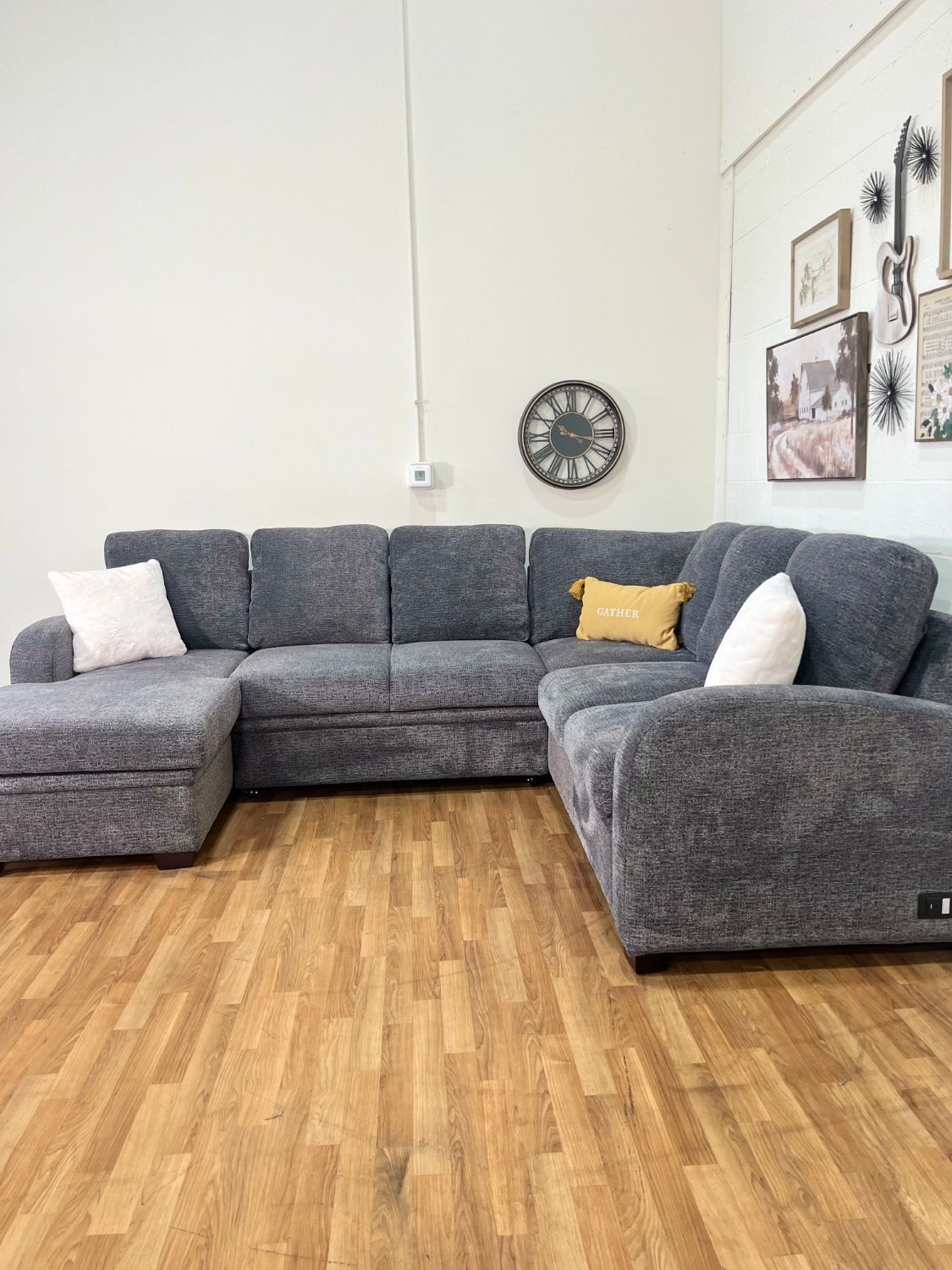 Like-New Coddle Aria Sleeper Sectional w/ Storage Chaise | Free Delivery