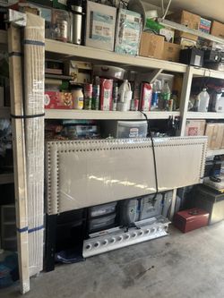 KING BED FRAME AND HEADBOARD