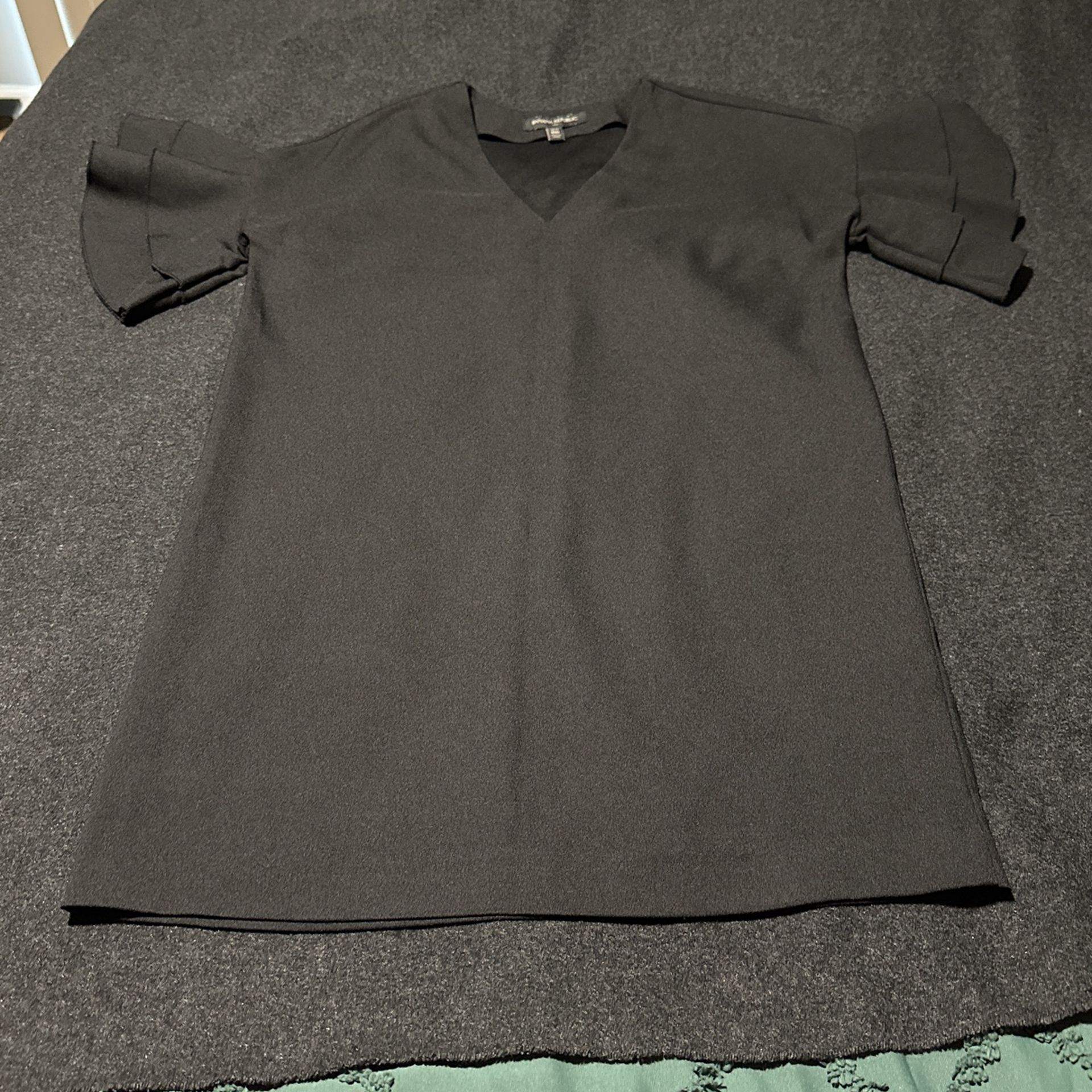 Banana Rebuild Shift Dress With Ruffle Sleeves