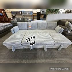 gray modular design single sleeper sofa with pull out bed 