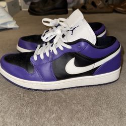 Air Jordan 1 Low Court Purple Size 9.5 Men