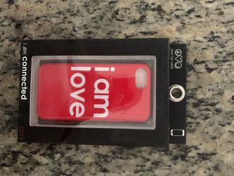 IPhone 7 Peace Love World Case - Red