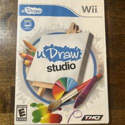 u Draw Studio Wii (Nintendo Wii, 2010) Complete w/ Manual 