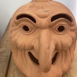 Halloween clay pumpkin