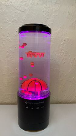 Basketball lava lamp style color changing Bluetooth speaker