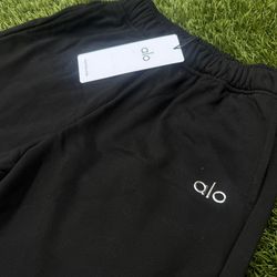 Alo Black Sweatpants Cuffed
