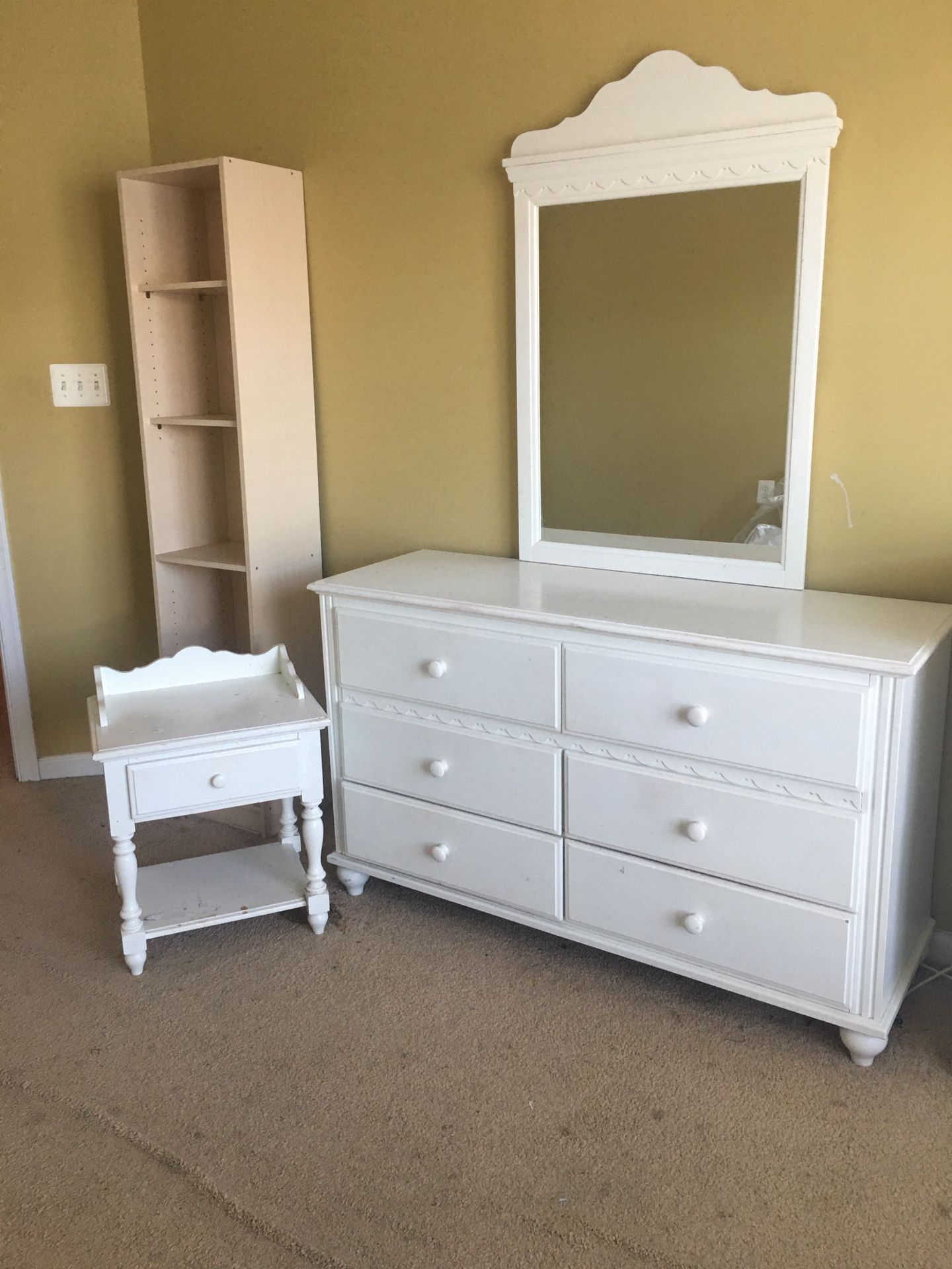 Cute princess dresser and night stand