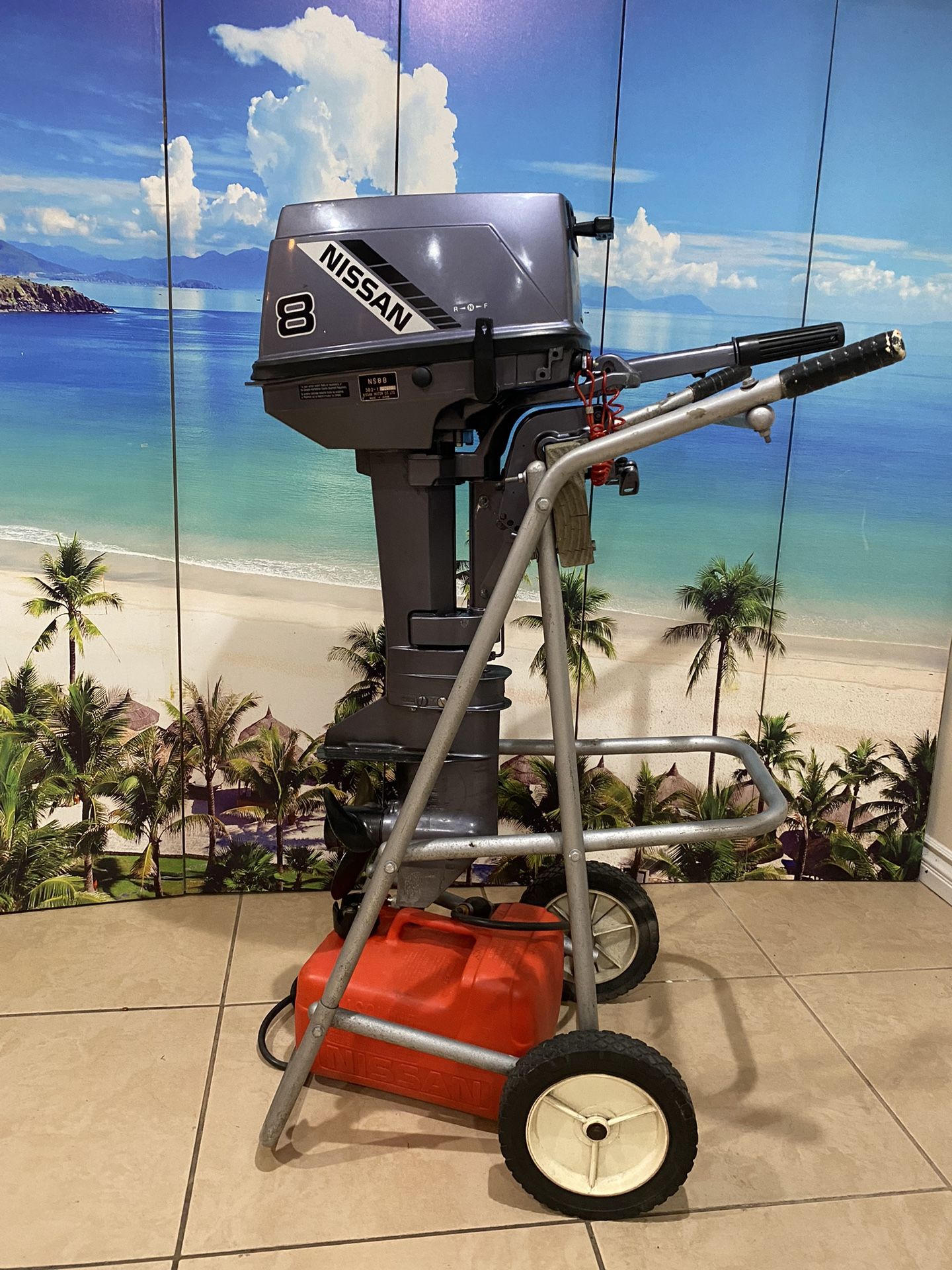 Nissan 8hp Outboard Motor