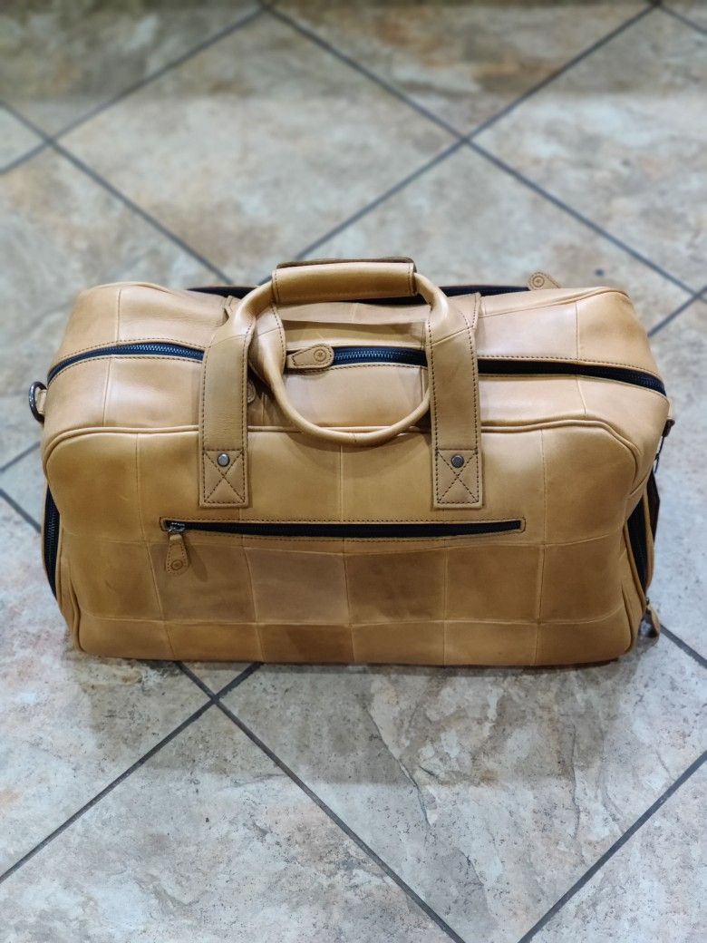 Brand New :Aaron Leather Duffle with 2 Shoe Storage Compartment
