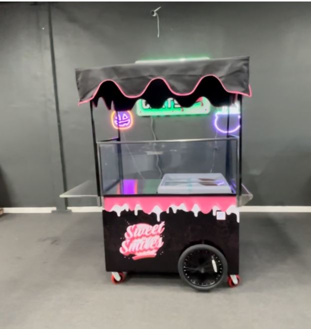 Ice Cream Cart Freezer Built In