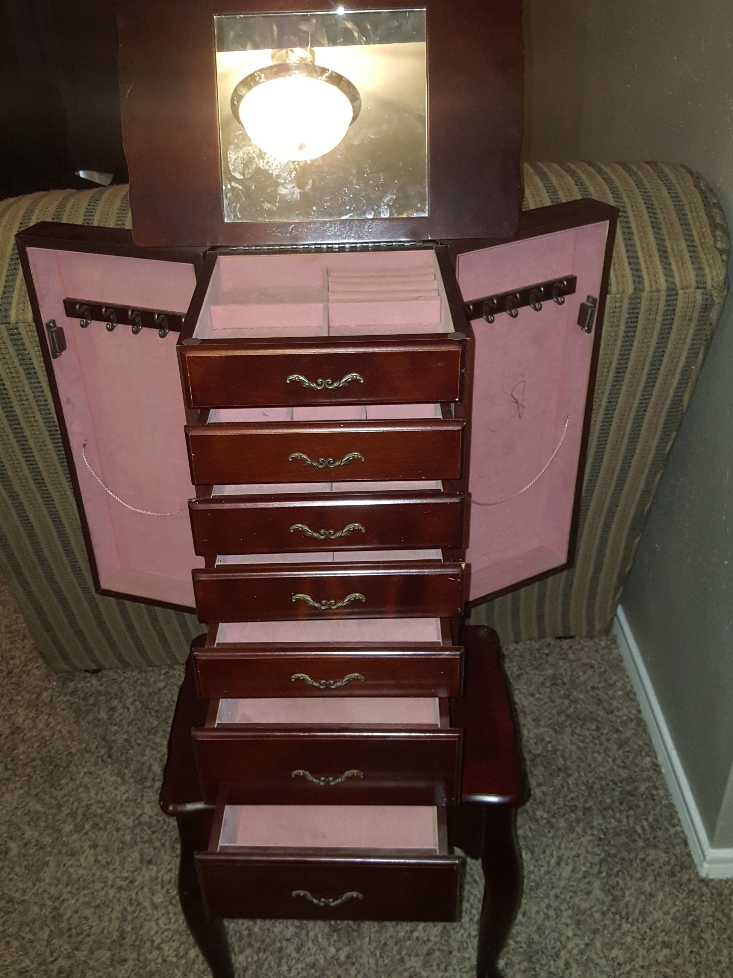 Powell jewelry armoire 1989 deals