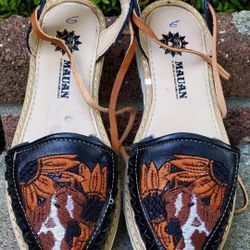 Size 9 Women's Huarache Artesenal Mexicano Mexican sandals Multiple Designs