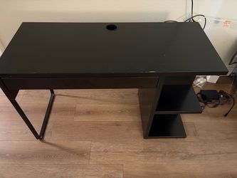 Dark brown office desk