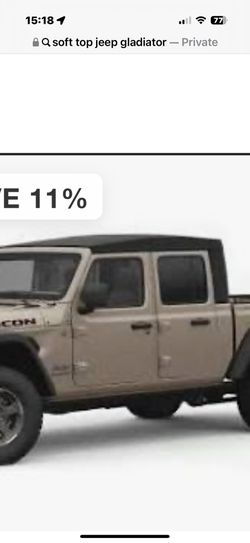 Soft Top Jeep Gladiator