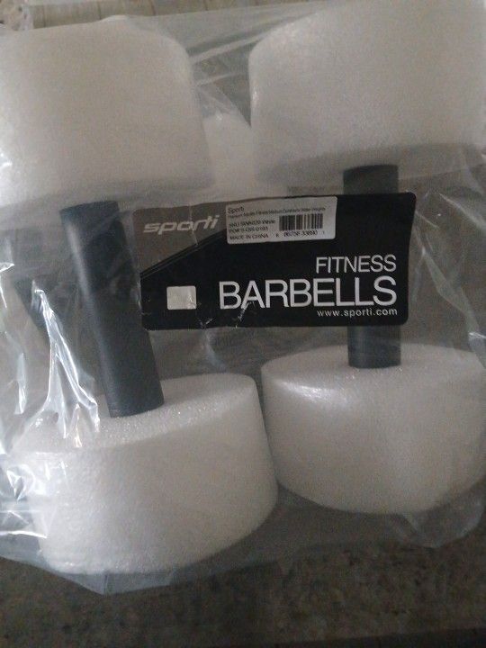 Sporti Premium Aquatic Fitness Medium Dumbbells Water Weights 