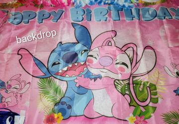 Stitch and Angel Birthday party decorations/ party supplies