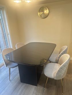 Grey velvet chairs