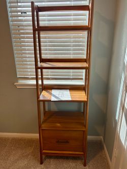 Pair (2) of West Elm Mid-Century Bookshelf w/ Drawer (22")