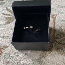 New Black Enamel Ring