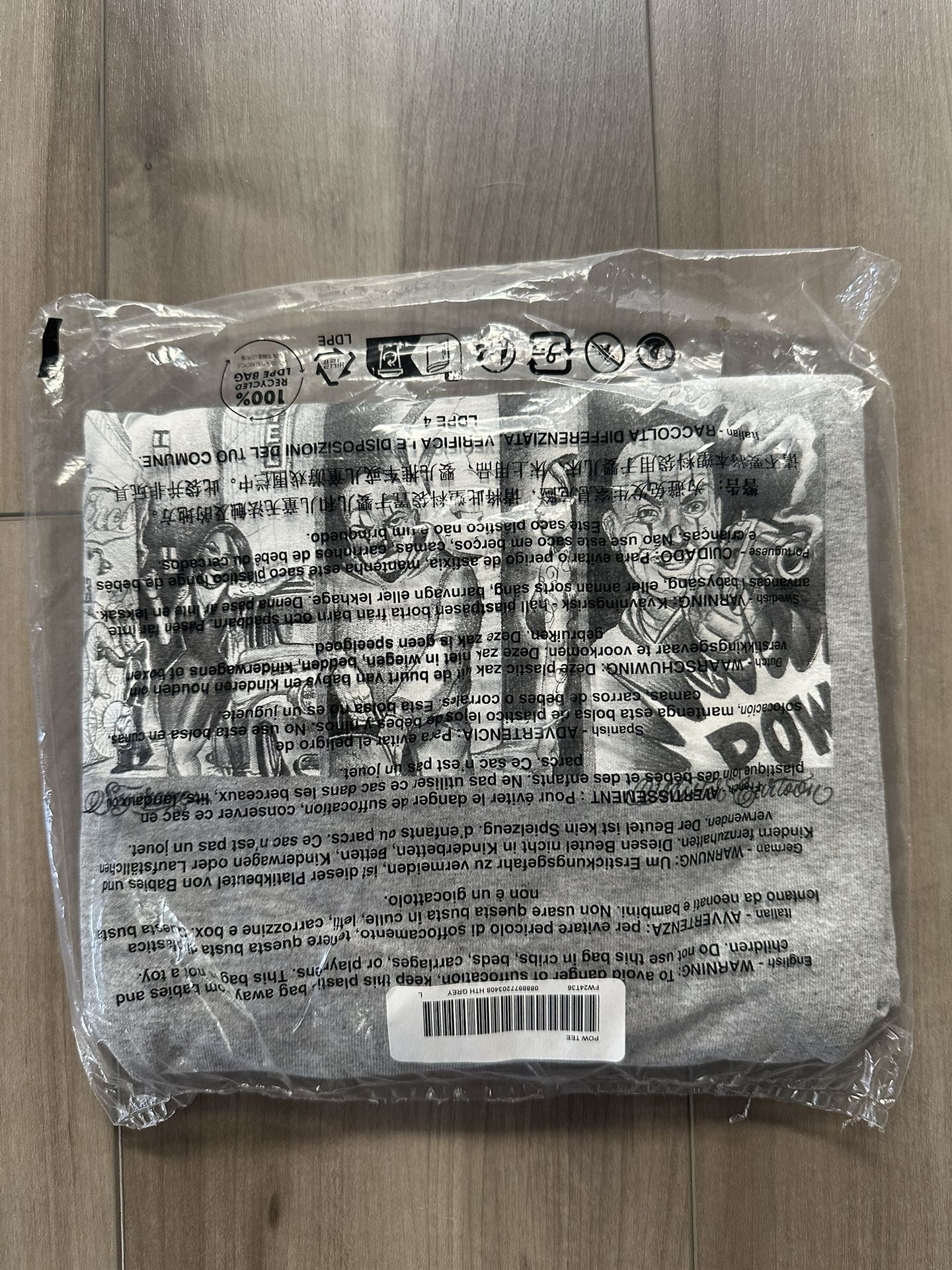 Supreme Mister Cartoon Pow Tee Large Brand New