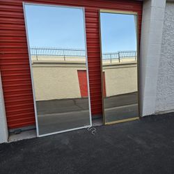 White & Gold Closet Mirror's 