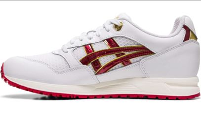 *NEW* 49ers theme Red & Gold Size 12 Asics Gel Saga Mens