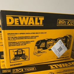 DEWALT Cordless Brushless 20-volt Max 3-speed 6-Piece Oscillating Multi-Tool Kit with Soft Case (1-Battery Included