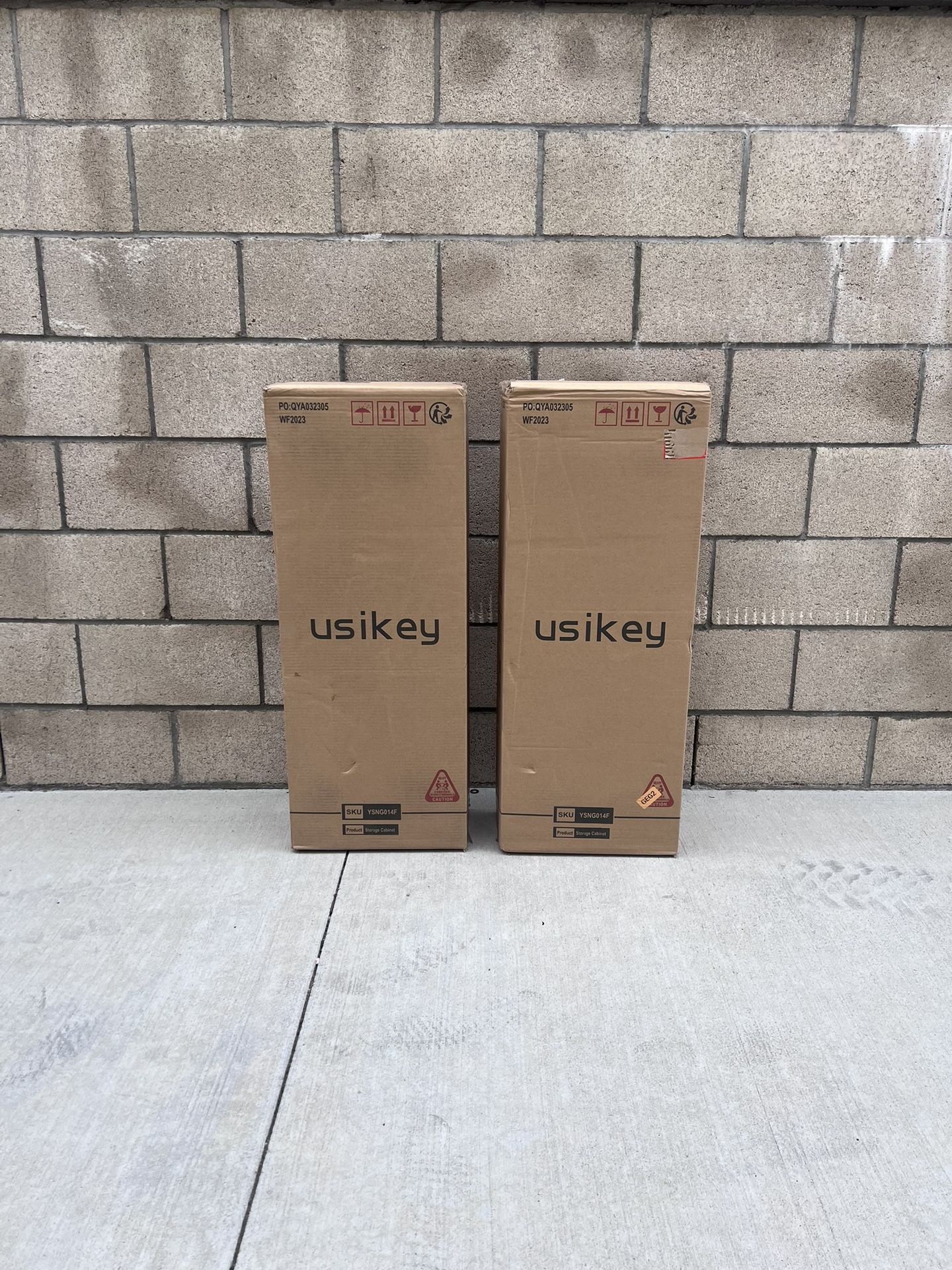 NEW Rustic Brown Storage Cabinet w/1 Drawer, 2 Doors, 3 Shelves, Free Standing Cupboard **$50 Each**