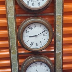 High Quality Wall  Analog Clock/barometer/temperature Guage