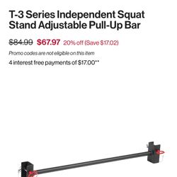 Titan T-3 Series Squat Stand Adjustable Pull Up Bar