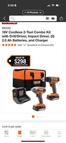 New Ridgid Drill And Impact Driver