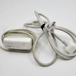 Genuine Apple A1344 60W MagSafe Power Charger Adapter + AC extension. 
Pre-owned, in good working and cosmetic shape.  Weight 13oz plus 
shipping mate