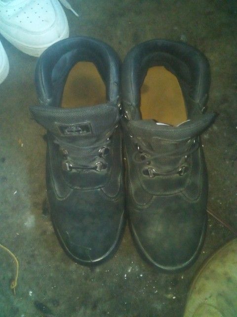 Nine And A Half Black Timberlands