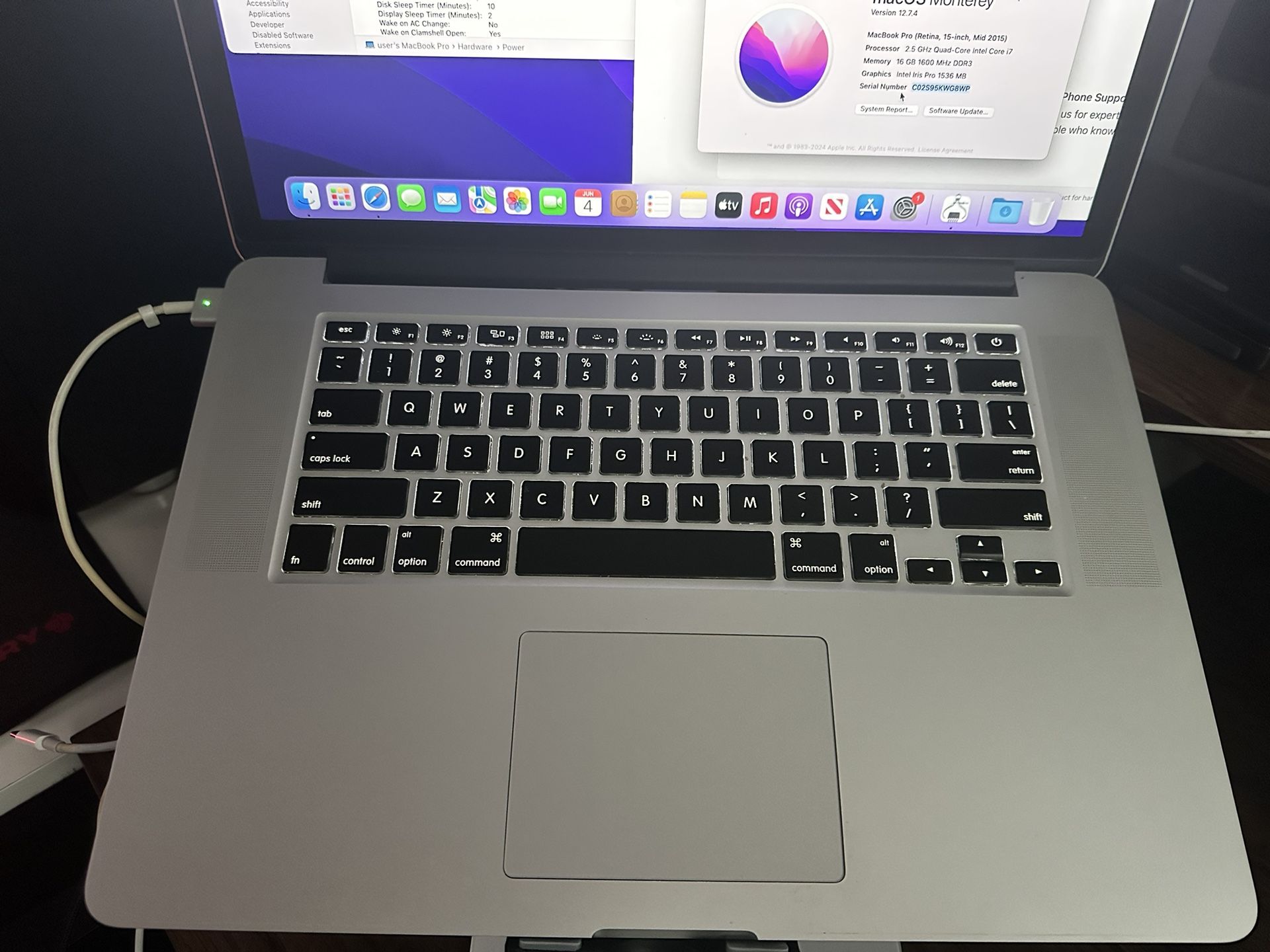 MacBook Pro 15” (2015 Retina) – i7 / 16GB / 500GB SSD