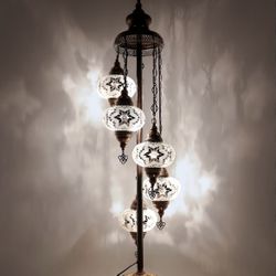 Handmade Turkish Mosaic Floor Lamp 