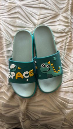 Kids Dinosaur Space Slide Sandals
