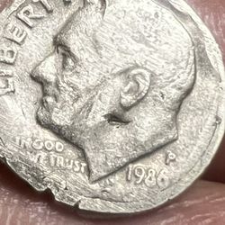 1986 Penny With Error 