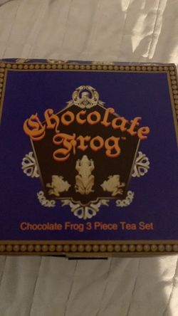 Chocolate frog 3 piece tea set