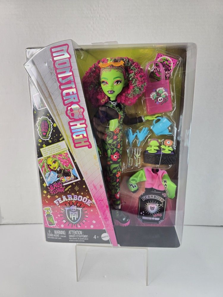 Monster High Fearbook Venus McFlytrap Doll. Brand New 2025 Sealed Mattel