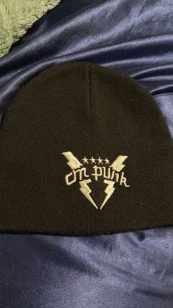CM Punk WWE Skull Cap Knit Beanie Black New Lighting
