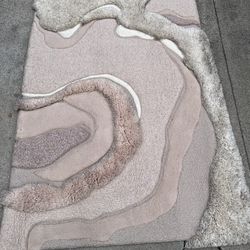 Whimsical Tan Rug Or Wall Hanging 