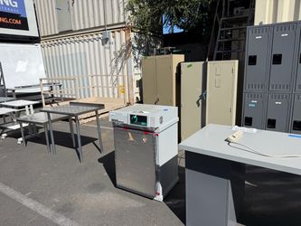 Warehouse Furnishings Shelving Units and Work Tables